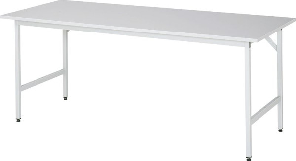 Delovna miza serije RAU Jerry (3030) - višinsko nastavljiva, melaminska plošča, 2000x800-850x800 mm, 06-500M80-20.12