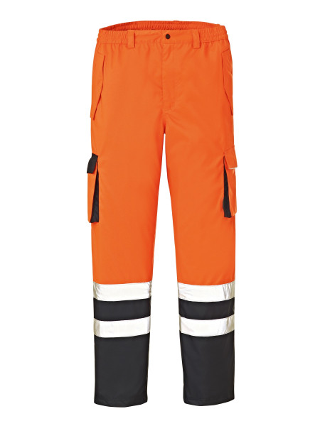 4PROTECT visoko vidne zaščitne hlače BALTIMORE, svetlo oranžne/mornarsko modre, vel.: 3XL, pak. 10 kom, 3491-3XL