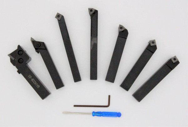 ELMAG set orodja za struženje z izmenljivimi ploščicami, 7 kosov, 12 x 12 mm, 88066