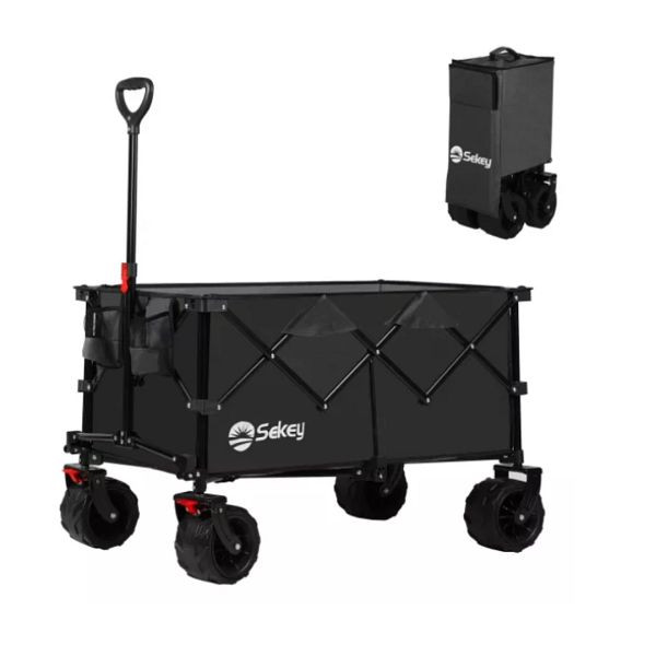 Sekey zložljiv voziček z zavoro, barva: črna, FW21