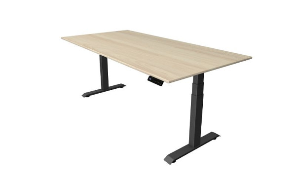 Kerkmann Move 4 sedeča/stoječa miza, Š 2000 x G 1000 mm, električno nastavljiva višina od 640-1290 mm, javor, 10080950