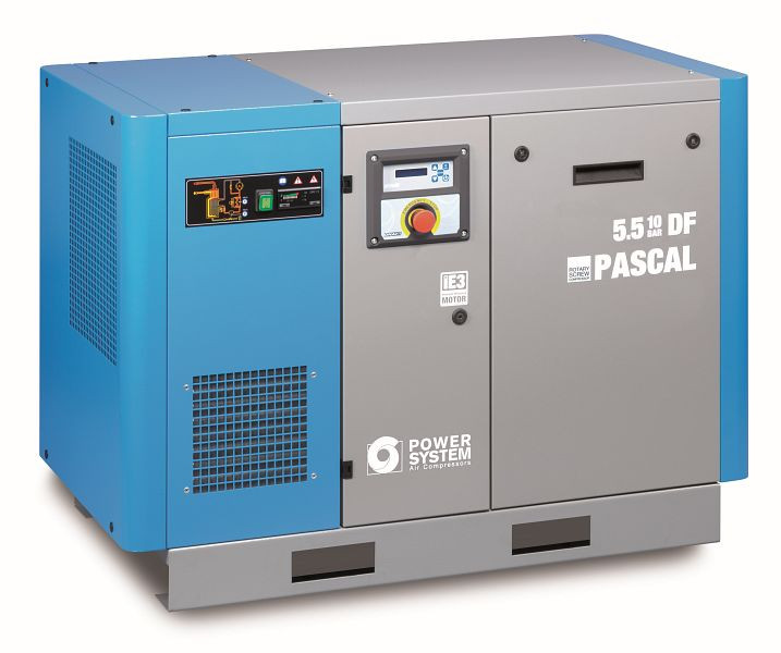 Industrijski vijačni kompresor POWERSYSTEM IND s sušilcem, napajalni sistem PASCAL 3 - 10 bar, 20140902