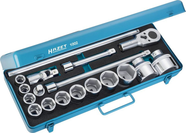 Komplet nasadnih ključev HAZET, vložki za imbus ključ, votli kvadrat 20 mm (3/4 inča), število orodij: 18, 1002