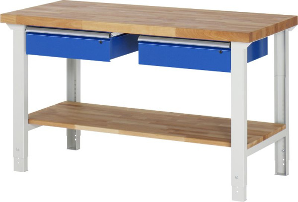 RAU delovna miza serije 7000 - model 7002-7, Š1500 x G700 x V790-1140 mm, 03-7002A7-157B4H.11