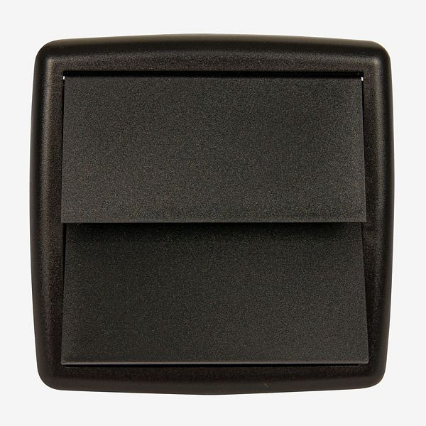 HKW loputa za izpušni zrak - kvadratna, črna, 030157S