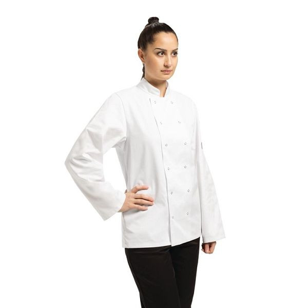 Whites kuharska jakna Vegas z dolgimi rokavi bela L, A134-L