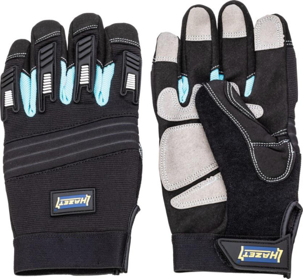 Mehanske rokavice Hazet, visoka odpornost proti obrabi zahvaljujoč optimalni mešanici sintetičnega usnja (dlani) in PVC, velikost L, 1987-5L