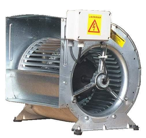 AIRFAN centrifugalni ventilator, obojestransko sesanje z zaprtim motorjem IP55, 15 kg, 1~230 V: 0,42 kW 1400 vrt/min, AK9/7-4M