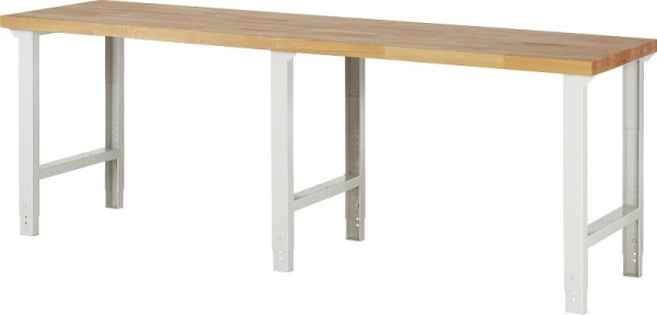 RAU delovna miza serije 7000 - model 7000-1, Š2500 x G700 x V790-1140 mm, 03-7000-1-257B4H.12