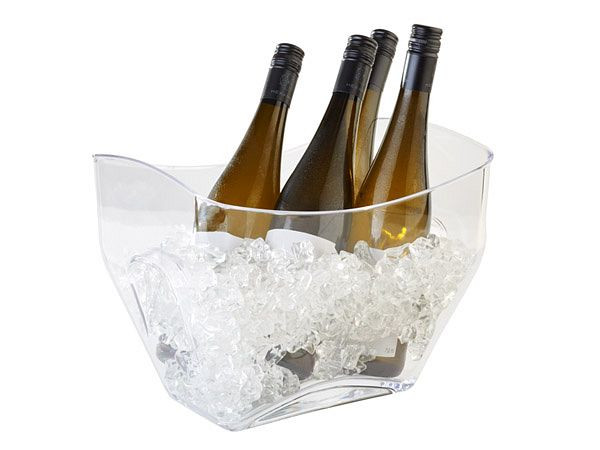 Hladilnik za vino / šampanjec APS, 32 x 21,5 cm, višina: 24,5 cm, MS, prozoren, 7 litrov, 36087