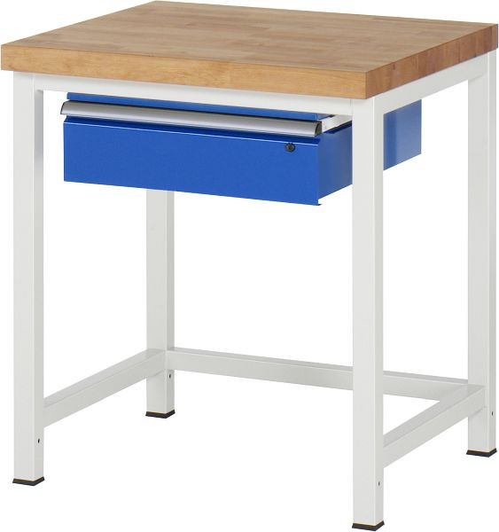 RAU delovna miza serije 8000 - okvirna konstrukcija (varjen okvir), 1 x predal, 750x840x700 mm, 03-8001A1-077B4S.11
