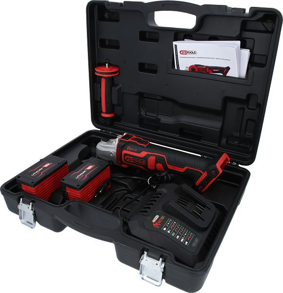 KS Tools eMONSTER set brezkrtačnih akumulatorskih kotnih brusilnikov, 4 kosi, 515.6200