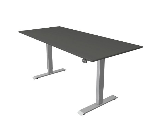 Kompaktna miza Kerkmann Š 1800 x G 800 mm, električno nastavljiva višina od 740-1230 mm, antracit, 10227913