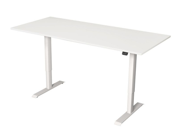 Kerkmann sedeča/stoječa miza Š 1800 x G 800 mm, električno nastavljiva višina od 720-1200 mm, bela, 10360510