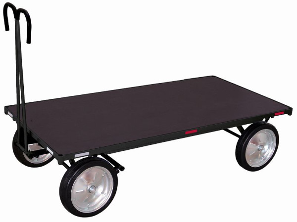 VARIOfit ročni voziček brez stranske stene, zunanje mere: 2.065 x 1.000 x 1.340 mm (ŠxGxV), kolesni komplet: pnevmatike iz polne gume, zu-05201/AG