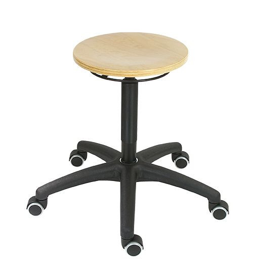 Delovni stol Bedrunka+Hirth, bukev, višina sedišča: 420 - 620 mm, kolesa, 05.96.05