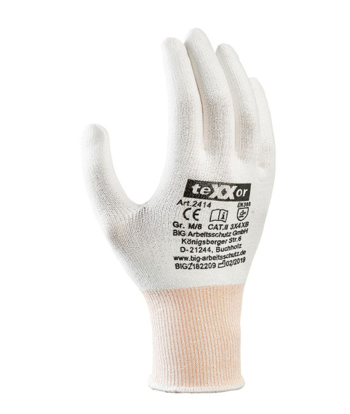 teXXor zaščitne pletene rokavice BREZ PREVLAKE, vel.: 7, pak.: 240 parov, 2414-7