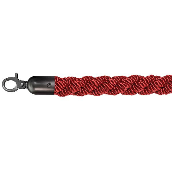 VEBA pregradna vrvica luksuzna rdeča, črna, Ø 3 cm, dolžina 157 cm, 10102RBL