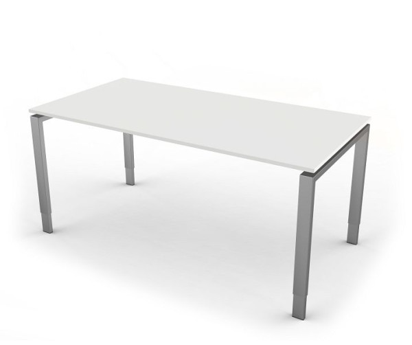 Pisalna miza Kerkmann s 4 nogami, oblika 5, Š 1600 x G 800 x V 680-820 mm, bela, 11413110