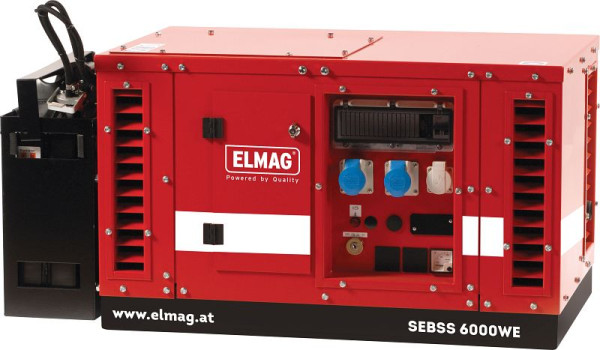 ELMAG agregat SEBSS 12000WE, z motorjem HONDA GX690 (zvočno izoliran), 53149