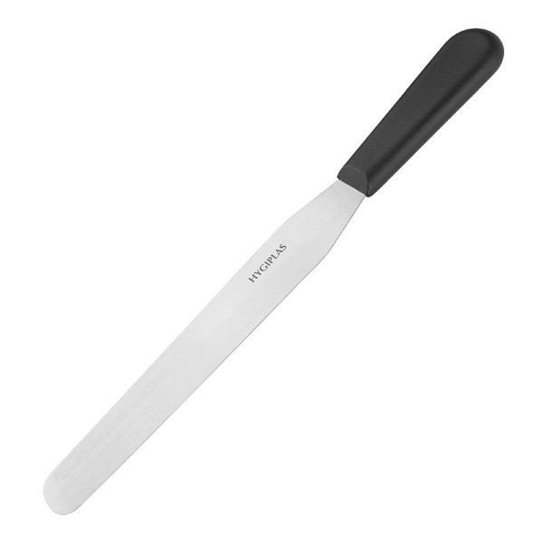 Paletni nož Hygiplas ravni 25 cm črn, D406