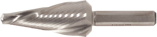 KS Tools HSS sveder za luščenje pločevine, spiralni žleb, premer 4-14 mm, 336.0024