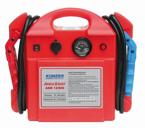 Kunzer baterijski start prenosni 12V 2370/800A, ASM 12/800
