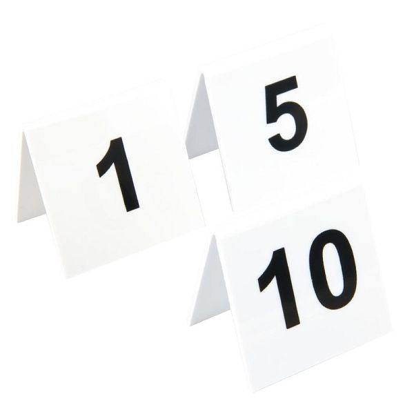 Olympia tablice s številkami plastične 1 - 10, L981