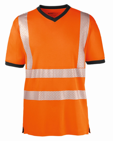 4PROTECT visoko vidna majica s kratkimi rokavi MIAMI, živo oranžna/siva, vel.: XS, pak. 10 kom, 3430-XS