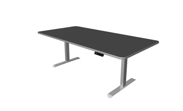 Kerkmann sedeča/stoječa miza, Move 3 Premium, Š 2000 x G 1000 mm, električno nastavljiva višina od 720-1210 mm, antracit, 10331913