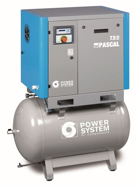 Industrijski vijačni kompresor POWERSYSTEM IND s sušilcem, napajalni sistem PASCAL 7,5 - 10 bar 270 L rezervoar, 20140909