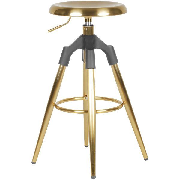 Wohnling barski stol zlata kovina 72-80 cm, WL6.045