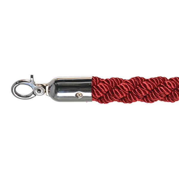 VEBA pregradna vrvica luksuzno rdeča, polirana, Ø 3 cm, dolžina 157 cm, 10102RC