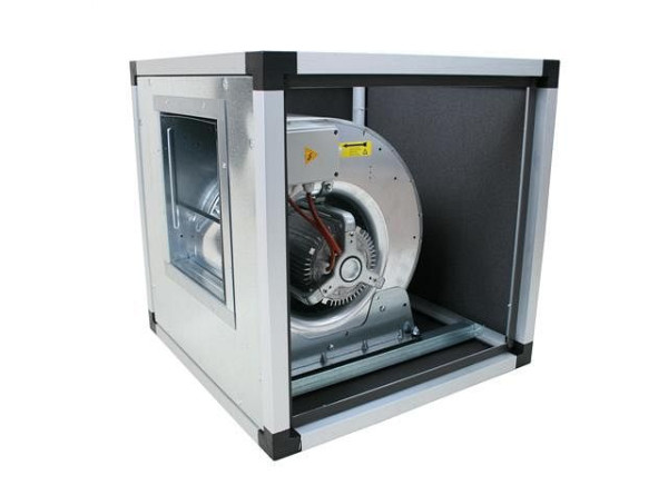 AIRFAN box ventilator z direktnim pogonom z dvojnimi stenskimi paneli, 49kg, 1~/230V: 0,55kW 1400rpm, ACCW10/8-4MAL