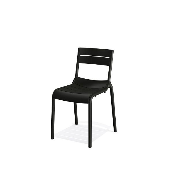 VEBA Calor vrtni stol, črn, 49x55x82 cm, 50703