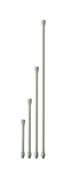 ELMAG podaljšek ravni, 300 mm (eloksiran aluminij), notranji Ø8 mm, moški M12x1,25, ženski M12x1,25 za pihalnike, 32521