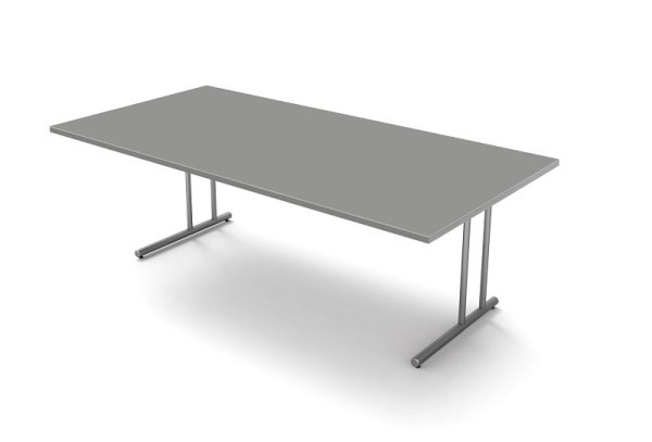 Zelo velika pisalna miza Kerkmann, z okvirjem C-noge, Start up, Š 2000 mm x G 1000 mm x V 750 mm, barva: grafit, 11434712