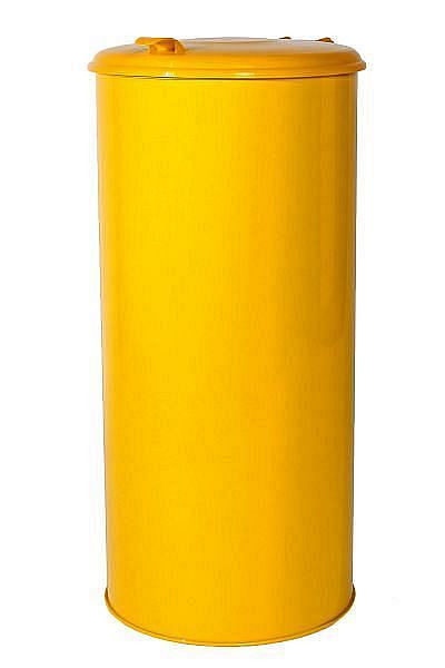 Zbiralnik odpadkov Renner "Yellow Bag" (brez vpenjalnega obroča), vsebina cca 70 L, Ø 315 mm, višina 770 mm, z rumenim plastičnim pokrovom, prometno rumena, 8030-00
