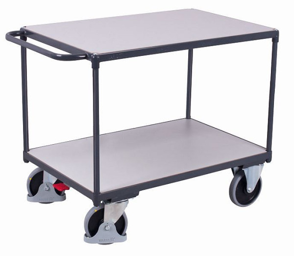 VARIOfit težek ESD namizni voziček z 2 nakladalnima površinama, zunanje mere: 1.190 x 600 x 920 mm (ŠxGxV), sw-600.562