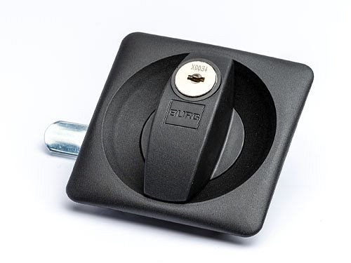 Bedrunka+Hirth ročaj školjkasta ključavnica leva z 2 x ključa, 90° zapiranje, enak ključ, 04GSSGS-L-GK