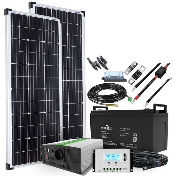 Offgridtec Autark M-Master 200W solarni sistem - 1000W AC moč 122Ah AGM baterija, 4-01-002670