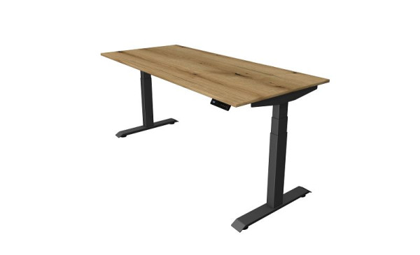 Kerkmann Move 4 sedeča/stoječa miza, Š 1800 x G 800 mm, električno nastavljiva višina od 640-1290 mm, hrast, 10080755