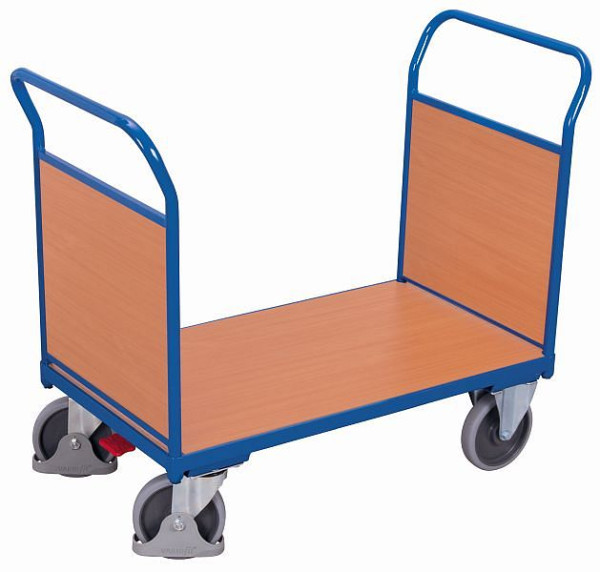 VARIOfit dvojni stenski voziček z lesom, zunanje mere: 1.040 x 500 x 975 mm (ŠxGxV), sw-500.202