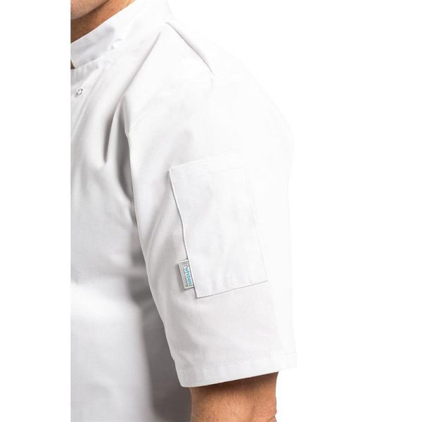 Whites Chefs Clothing Whites Vegas kuharska jakna s kratkimi rokavi bela 3XL, A211-3XL
