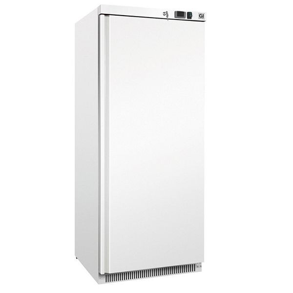 Gastro-Inox beli jekleni hladilnik 600 l statično hlajen z ventilatorjem neto prostornina 580 l 201.100