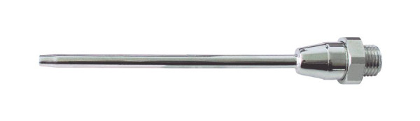 ELMAG podaljšek ravni (medenina, ponikljano), cev Ø5mm, nastavek Ø3mm, 415mm, AG M12x1,25, za pihalnike, 32511