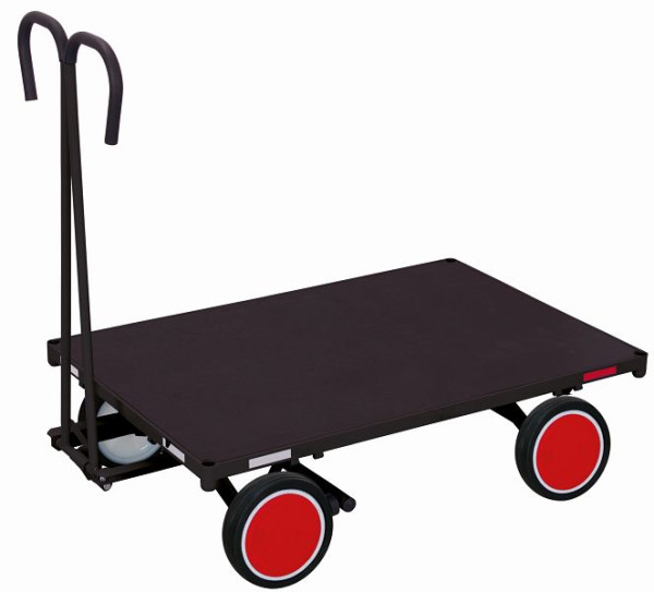 Ročni voziček VARIOfit brez stranske stene, zunanje mere: 1.320 x 800 x 1.200 mm (ŠxGxV), kolesni komplet: pnevmatike iz polne gume, zu-05121/AG