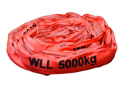 MMXX okrogla zanka, nosilnost 5000 kg, obseg 8 m, rdeča, 46987