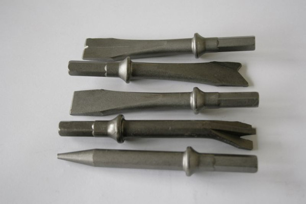 ELMAG set dlet, šesterokotna, 10,2 mm, 5 kosov, dolžina 130 mm za dletna kladiva, 42852
