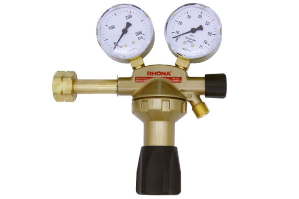 ELMAG regulator tlaka oblikovalnega plina, 1 stopenjski, z 2 manometroma, Ø 63 mm, tlak v jeklenki do 200 barov, 57125